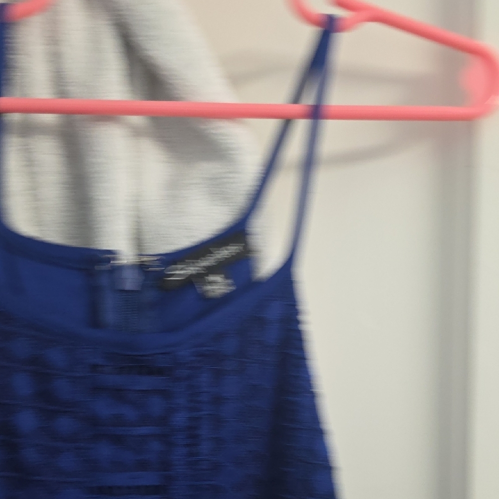 💚5/$20💚Shinestar Royal Blue Textured Dress - Picture 4 of 6